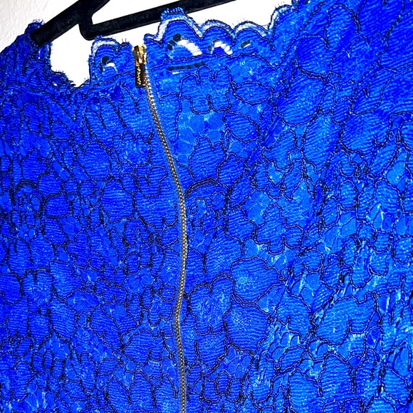 Calvin Klein - Royal Blue with black edging Lace Dress! - Picture 5 of 10